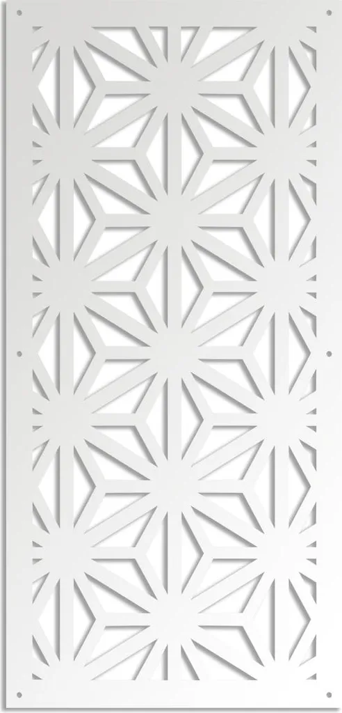 Pannello Decorativo RADIANT 47x94 cm: Separatore in PVC Bianco