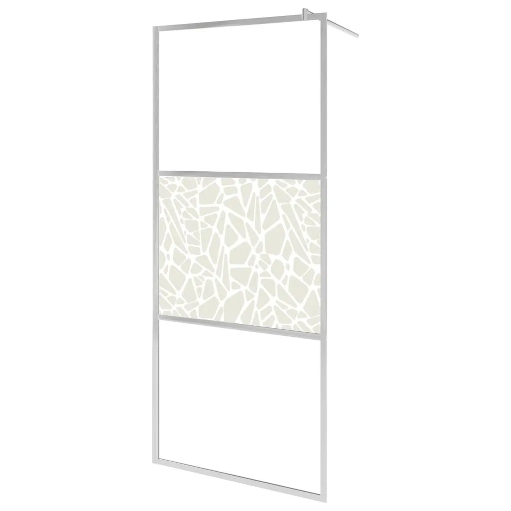 Schermo Doccia Walk-in vidaXL 80x195 ESG Design Pietra