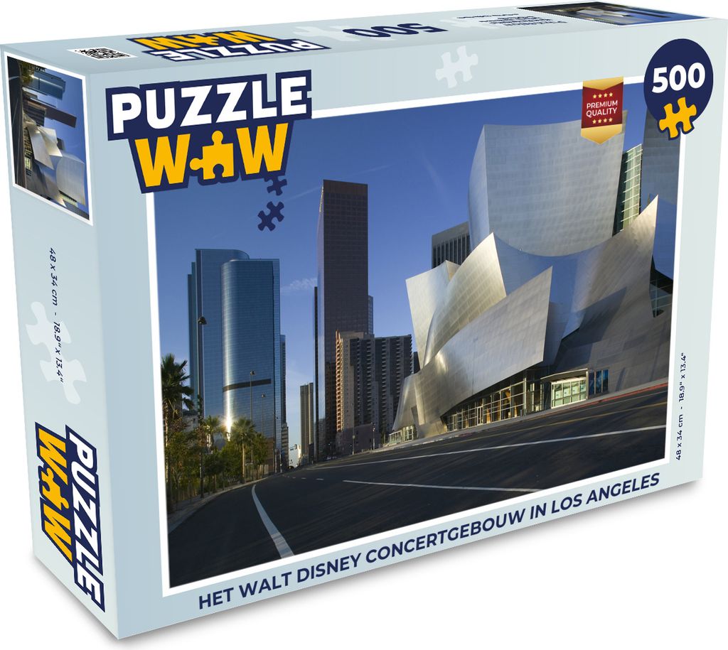MuchoWow Puzzle 500 Teile Die Walt Disney Konzerthalle in Los Angeles - 500 Teile - Kinder - Selberbauen - Puzzlespiele