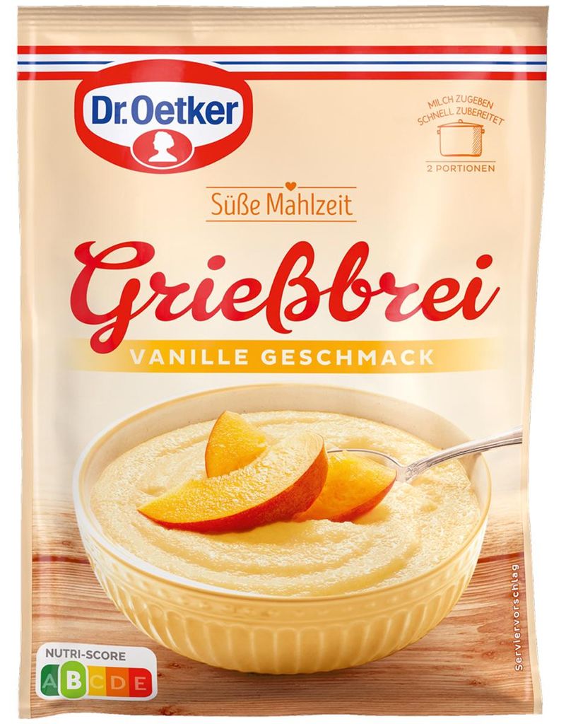 Oetker Grießbrei-Vanille 90g Produktbild 