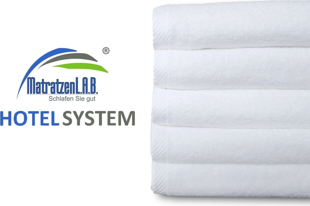 500g Hotel Wellness Doppelzwirn Handtücher Duschtücher Badematte 100% Baumwolle