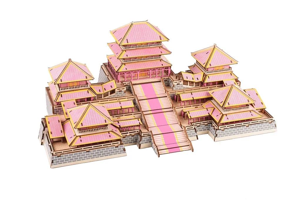 Casse-tête 3D bois Palais Epang - Défi logique pour stimuler la mémoire