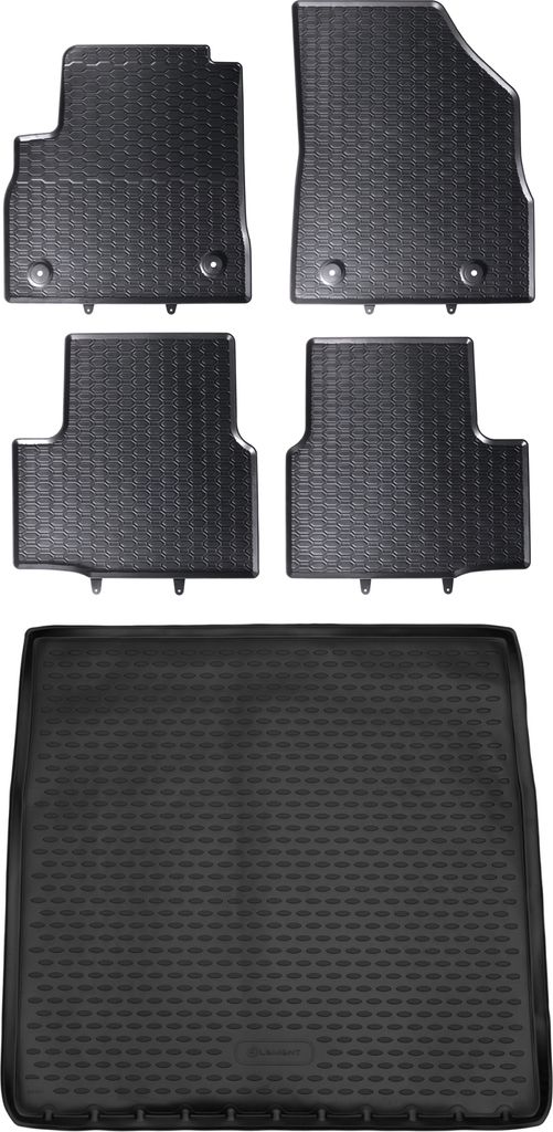 Gummi Kofferraumwanne + Fußmatten Set für Opel Astra K Caravan, Bj. 2015-