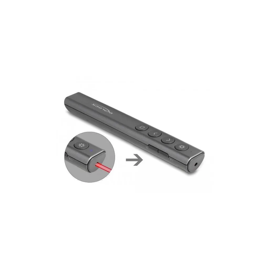 Pointeur laser de présentation sans fil DeLOCK 64250 anthracite - 3