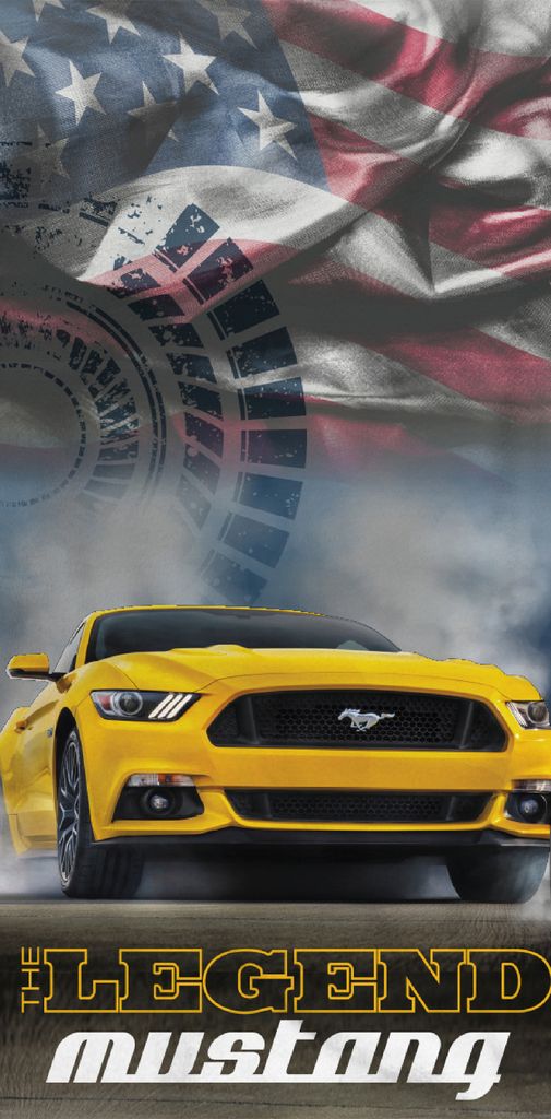 Ford Mustang Legend Badetuch 75x150 cm