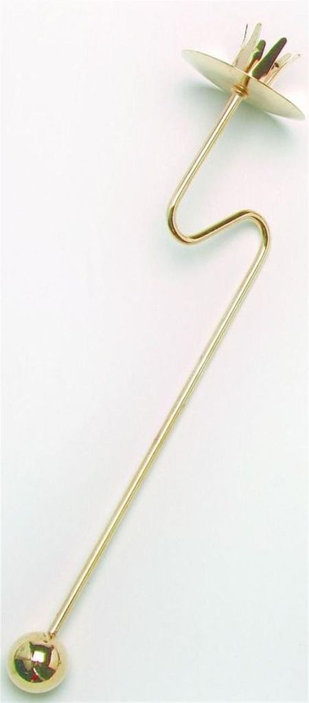 Balance Kerzenhalter Metall 18cm champagner glanz Produktbild 