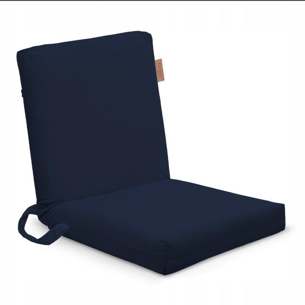 Klappbare Oxford Strandliege Dunkelblau – Tragbar Gartenliege, leichte Campingliege