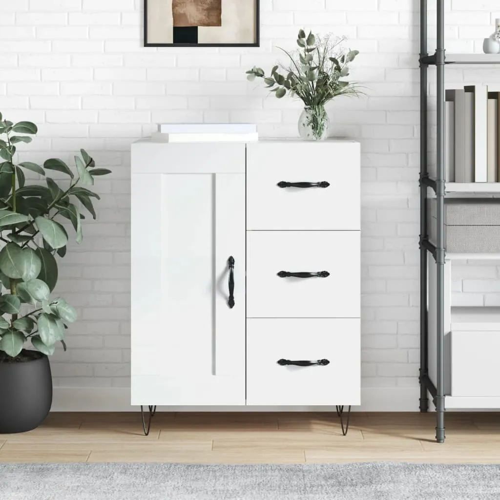 Credenza Glamour Bianca Lucida 90 cm | Arredo Living The Living Store
