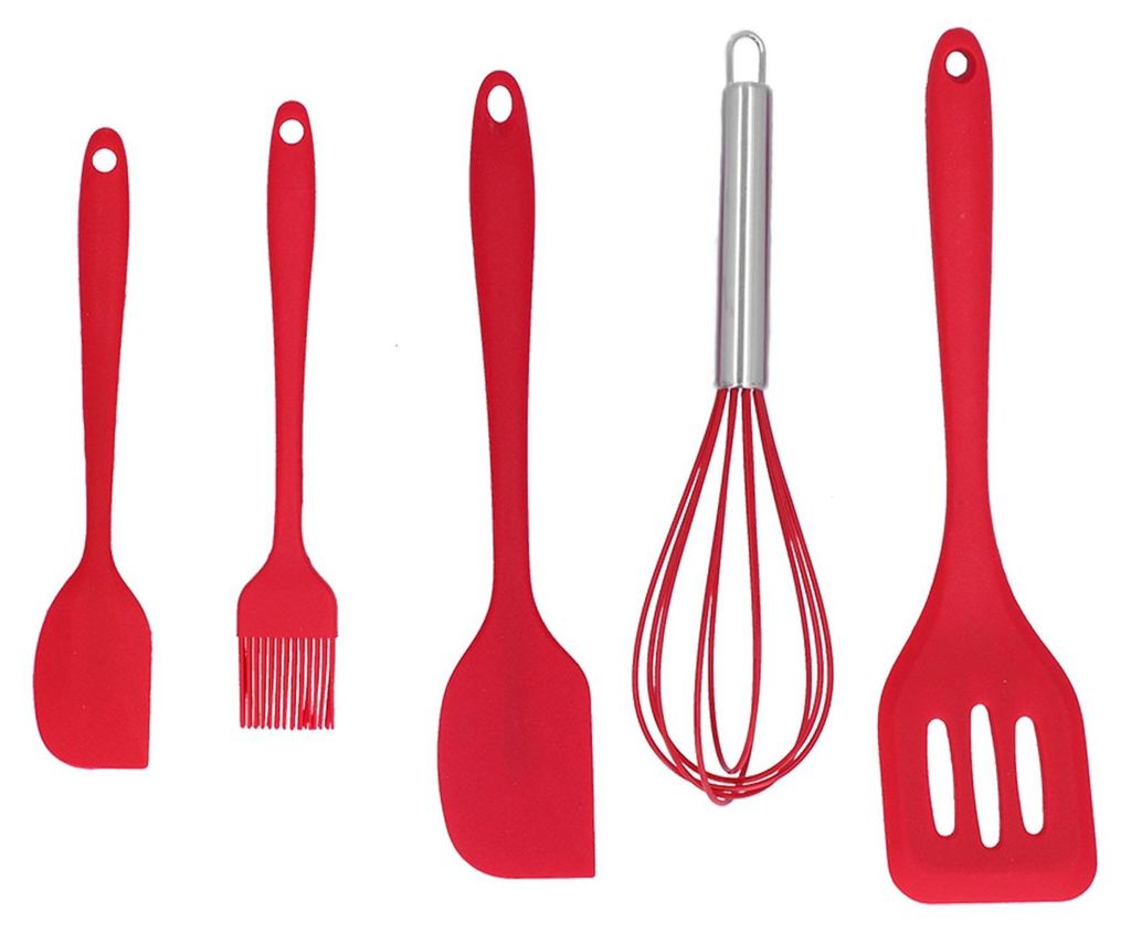 5-teiliges Silikonspatel-Set, DIY-Küchenutensil, Produktbild 