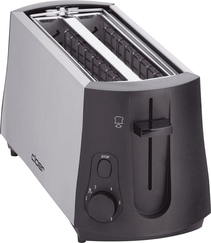 Cloer 3710 Topinkovač 4 plátky 1380 W Černá, kartáčovaná Obrázek produktu 