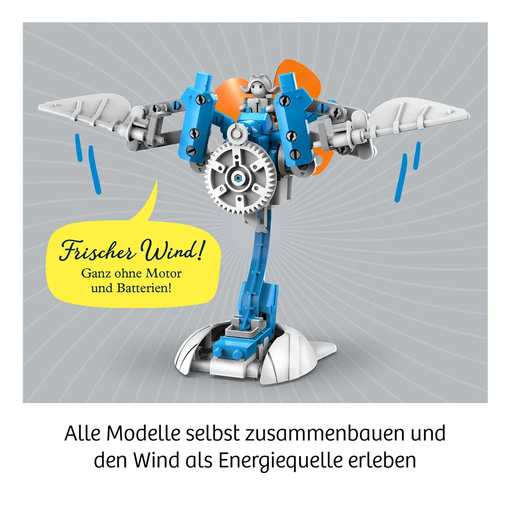 KOSMOS 621056 Wind Bots : Kit de Construction Robot Éolien 6-en-1 - 4