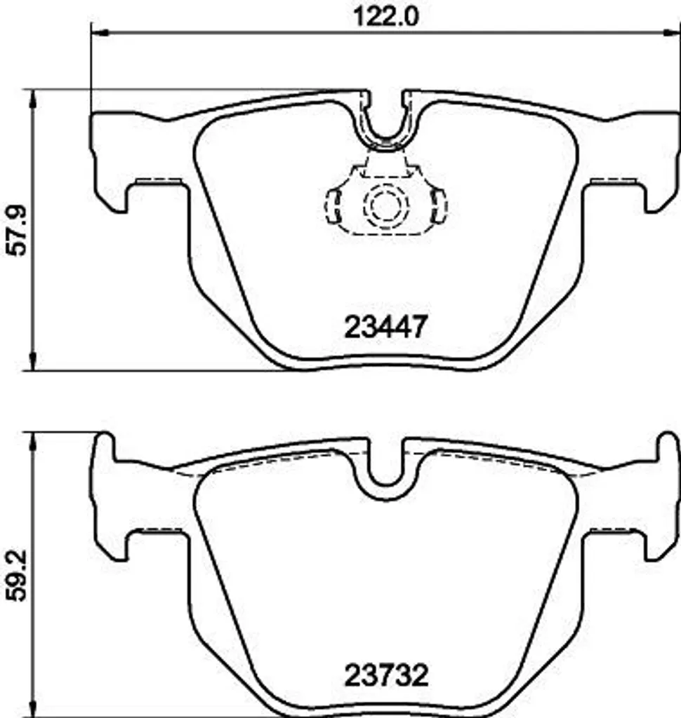 Plaquettes de frein haute endurance HELLA 8DB pour BMW X5 série F15
