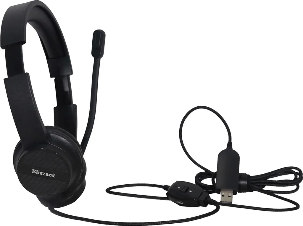 Blizzard H4 Cuffie PC USB Plug&Play - Audio Cristallino per Smart Working