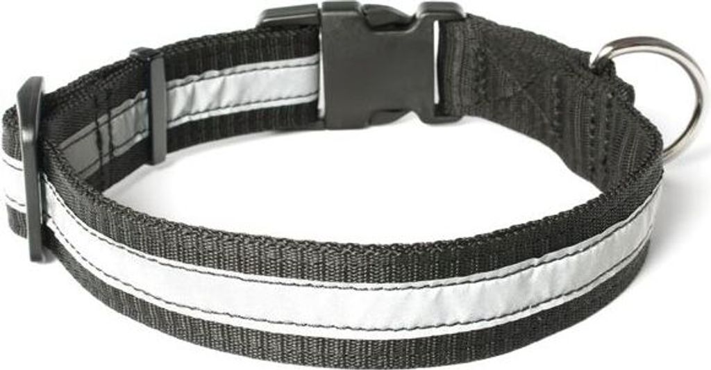 Mystique Nylon Halsband Profi reflex 25mm schwarz 50-60cm