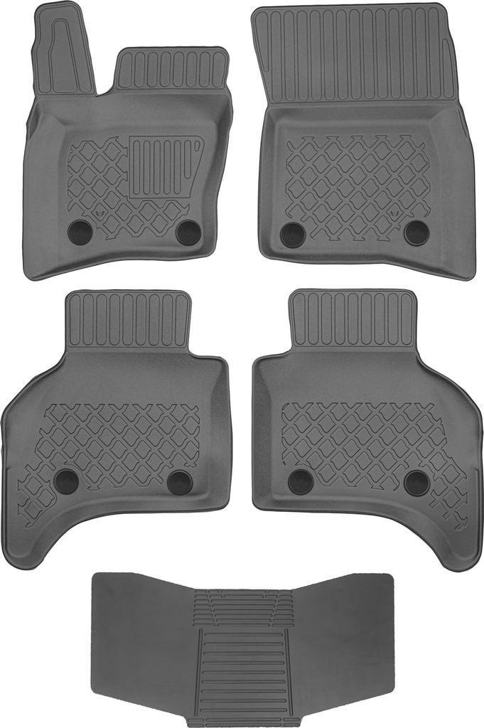 Matten Aristar 604160 + Bezug 251992 - Land Rover Defender II L663 5-Sitzer 2020- STOP. MOUNT RN vorne und hinten