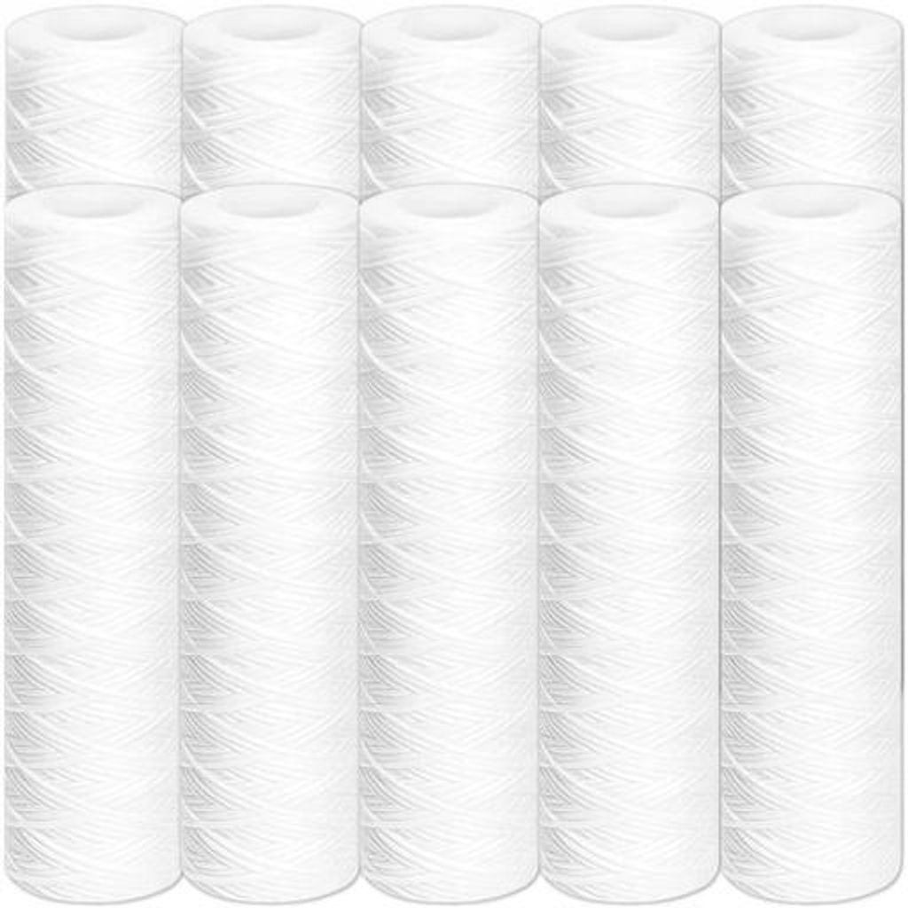 Wasserfilter Wickelfilter 10" – Sedimentfilter PP-Schnur – 10er Set – Trinkwasserfiltration – Sand- & Rostschutz