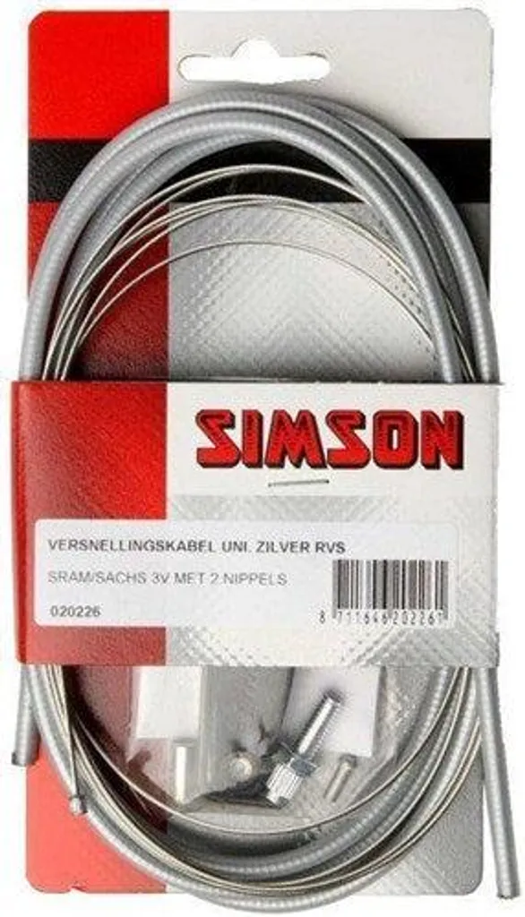 Câble de vitesse vélo Sram Torpedo Sachs Elvedes Argent Universel 2m