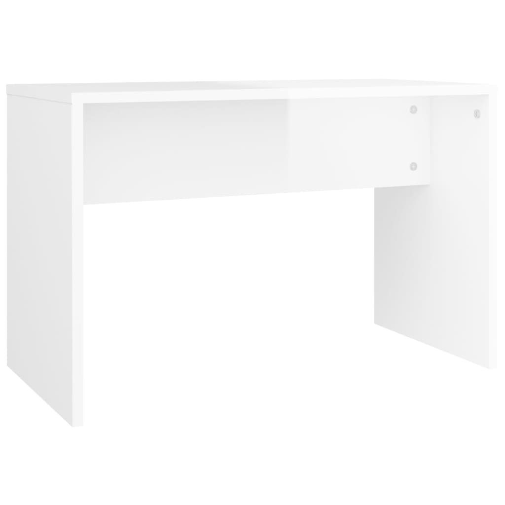 Sgabello per il trucco bianco lucido 70x35x45 cm materiale Immagine del prodotto 