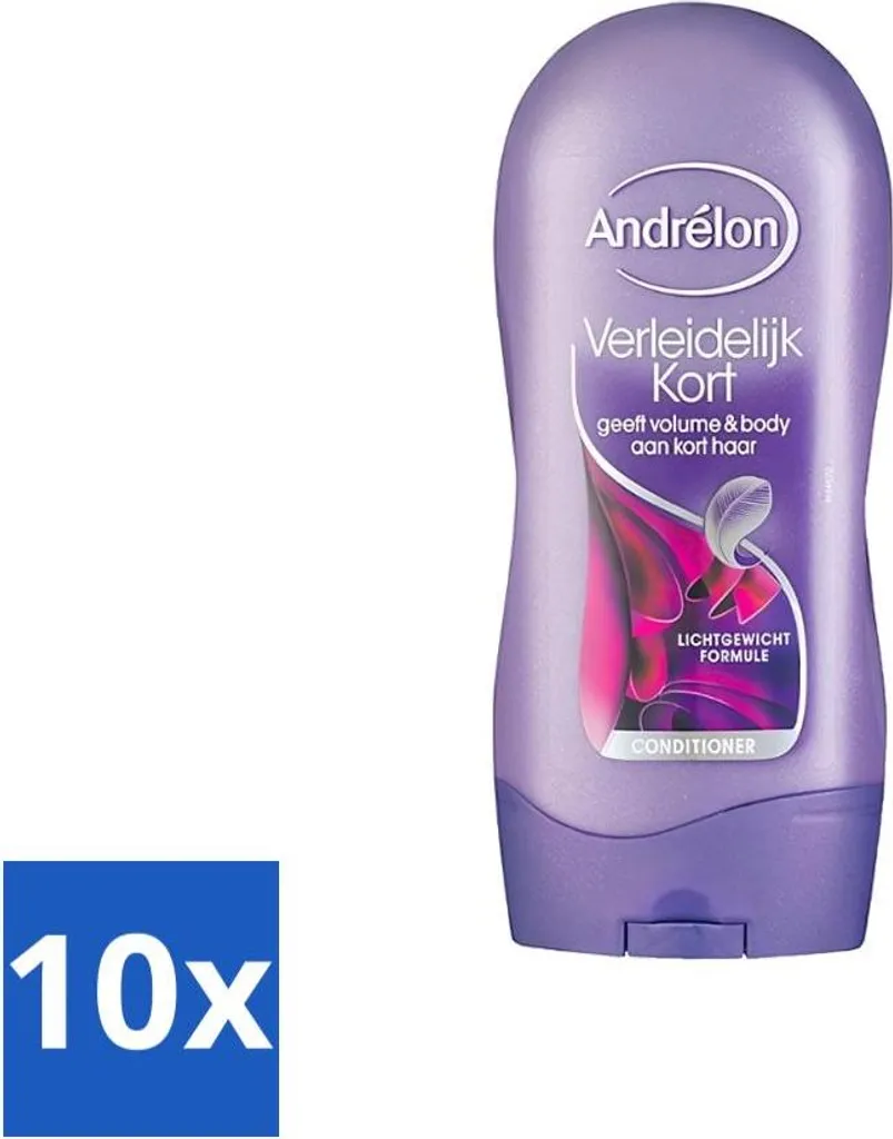 Stock 10x Andrélon Seductive Short Balsamo 300ml - Convenienza Famiglia