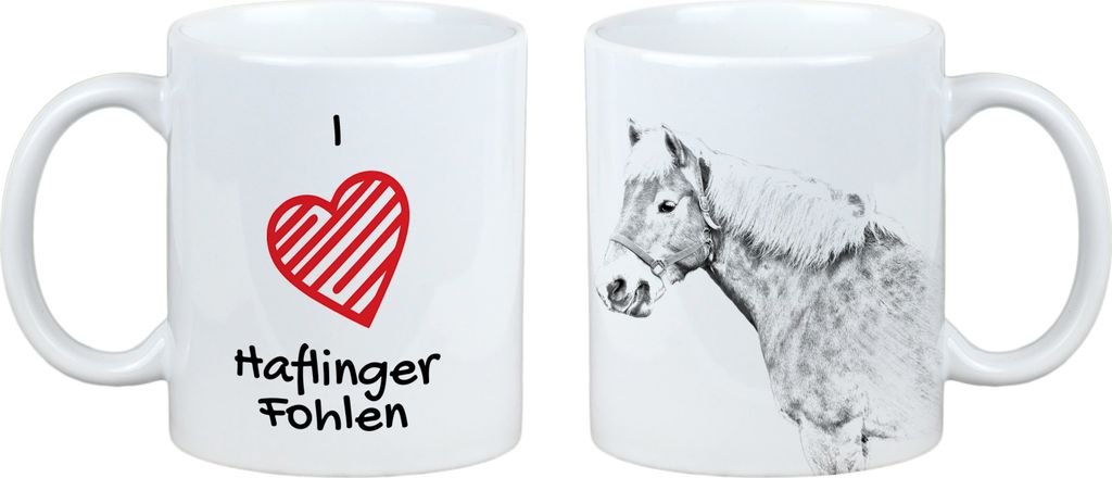 Haflinger Fohlen - Tasse mit Pferd, niedliche Tasse mit Grafik, Geschenk mit Ihrem Foto von der Marke Art-Dog