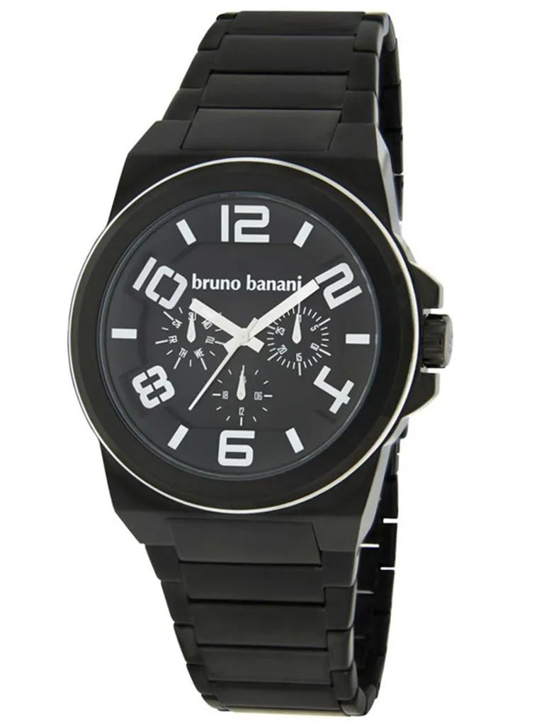 Montre Bracelet Métallique Noir pour Homme Style Urbain Bruno Banani
