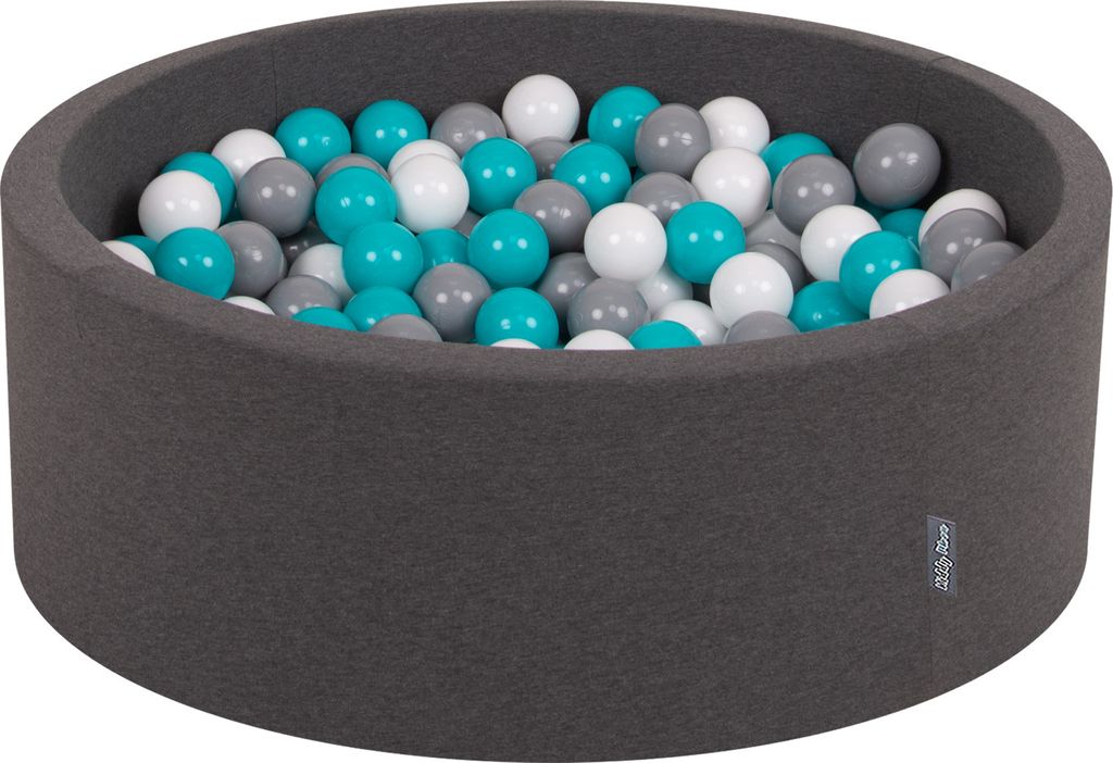 KiddyMoon 90x30cm/300 míčků ∅ 7cm Kulatý Suchý Bazén s Obrázek produktu 