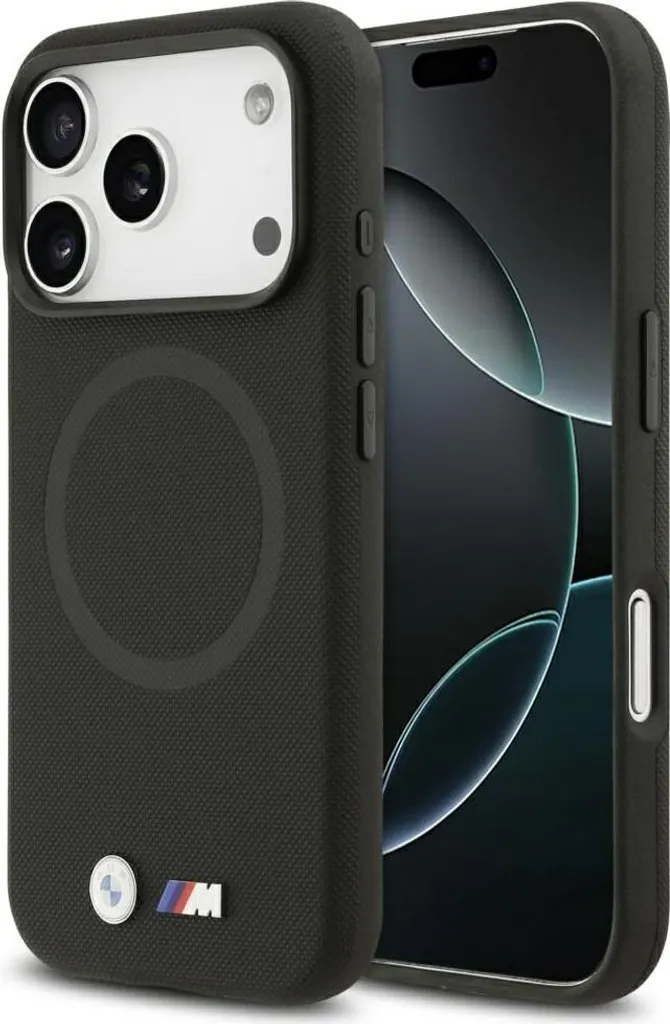 Review Cover iPhone 17 Pro Max BMW M Metal Logo MagSafe Black