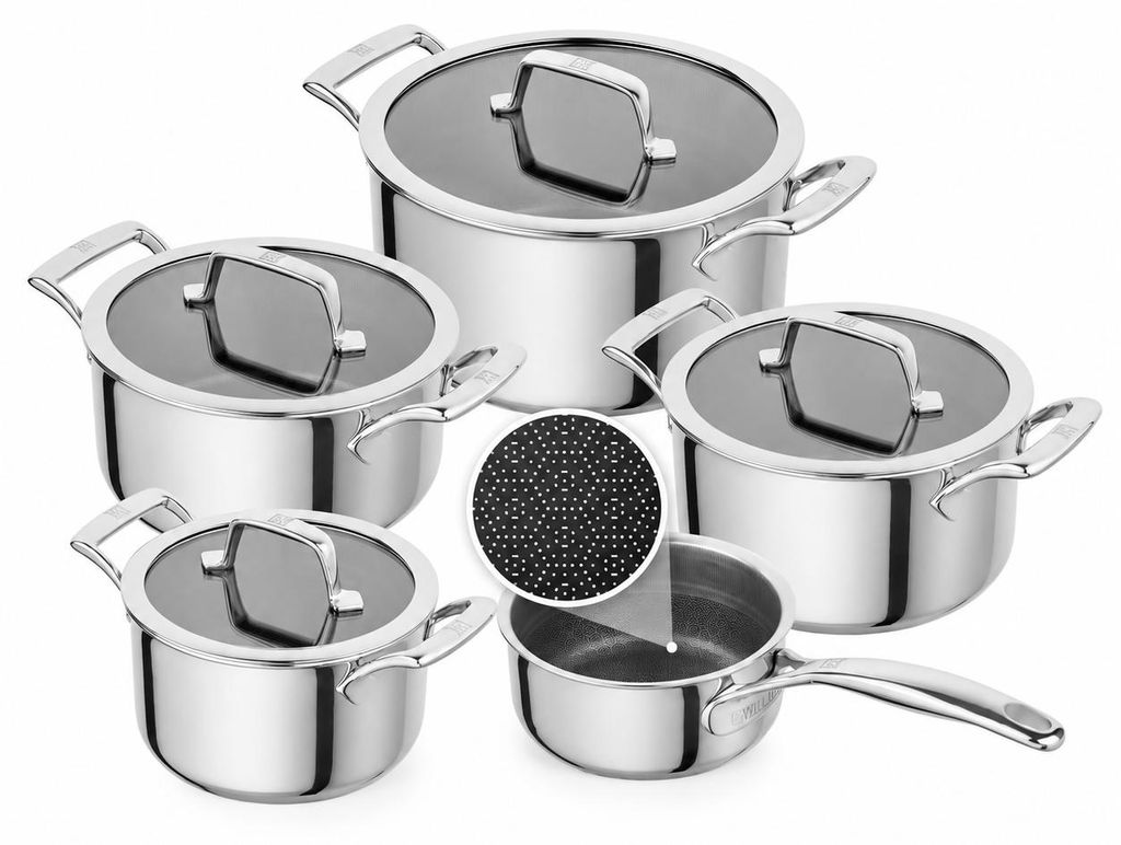 Conjunto de ollas Zwilling Peak, 5 piezas, acero inoxidable Imagen del producto 