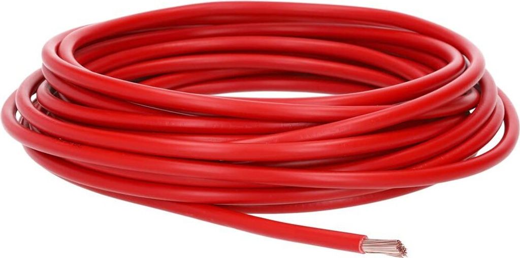 10 Meter Lapp 4520046 H07V-K 16,0 mm² rot I Verdrahtungsleitung I Aderleitung flexibel I PVC-Einzelader I Litze 16mm2 I Verdrahtung