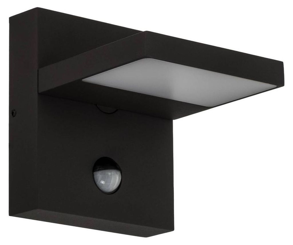 Lucande LED-Außenwandlampe Silvan, anthrazit, Sensor, IP54 Produktbild 