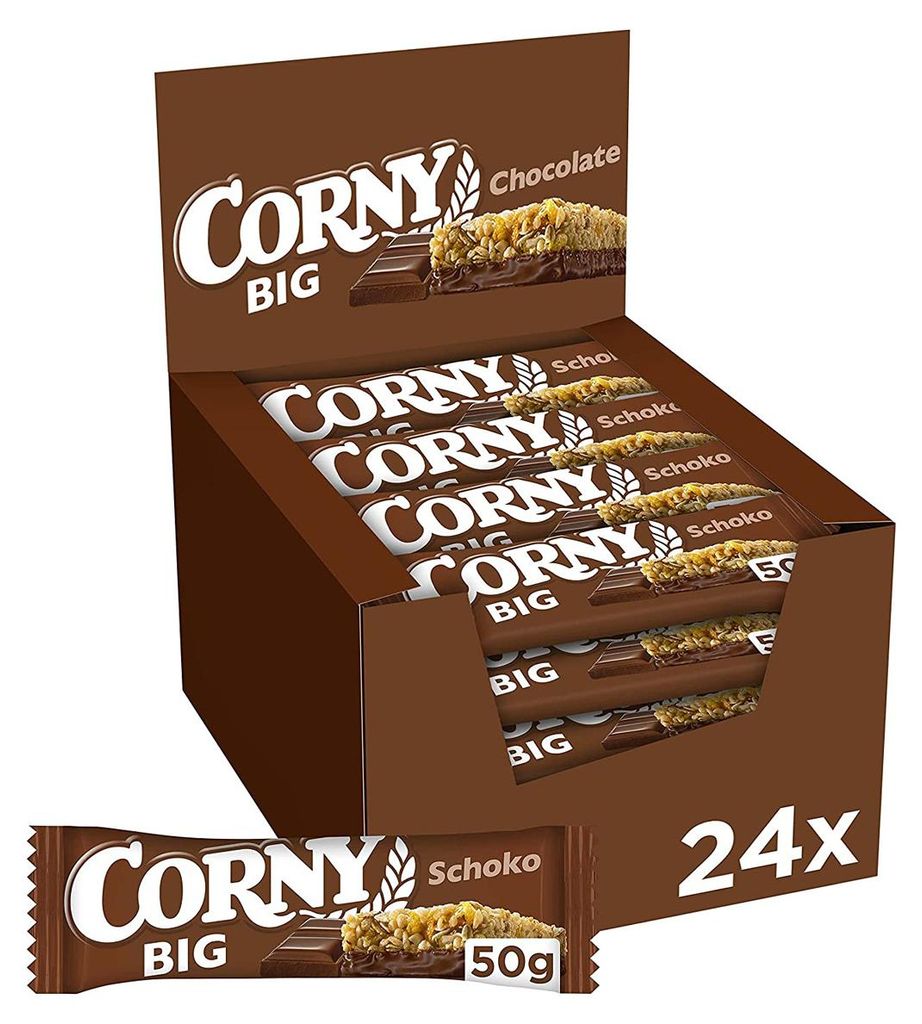 Barretta Corny Big Chocolate Muesli con cioccolato al latte Immagine del prodotto 