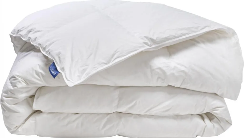 Couette d'Hiver Naturelle en Duvet de Canard 200x200 cm Bleu Câlin