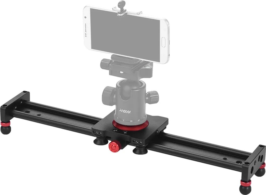 Slider Fotocamera Andoer 40cm Alluminio Stabilizzatore Video 11Lbs