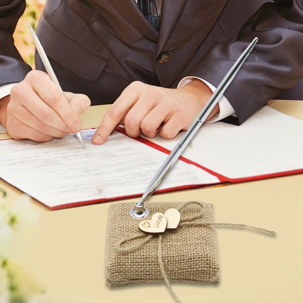 Anmeldestift wiederverwendbare tragbare praktische attraktive handgefertigte weite Anwendung Leichtes Hochzeitsempfang Holz Herzen Dekor Stift Hote...