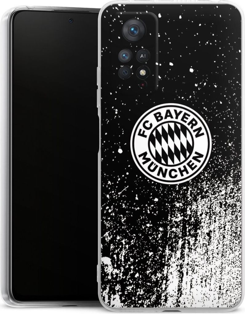 DeinDesign Handyhülle für Xiaomi Redmi Note 11 Pro 5G Silikon Hülle Case Smartphone Schutzhülle FC Bayern München FCB Offizielles Lizenzprodukt