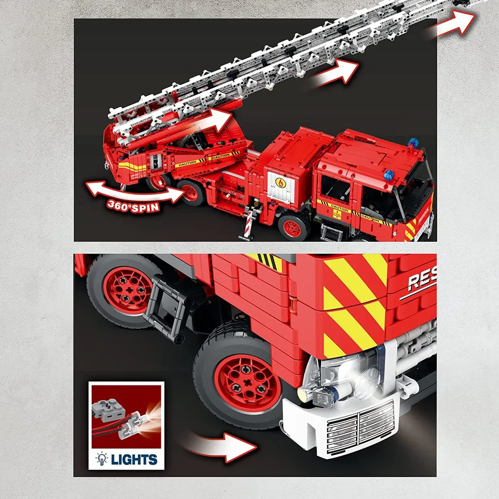 Camion de Pompiers à Construire Reobrix 22005 Jeu de Construction Expert