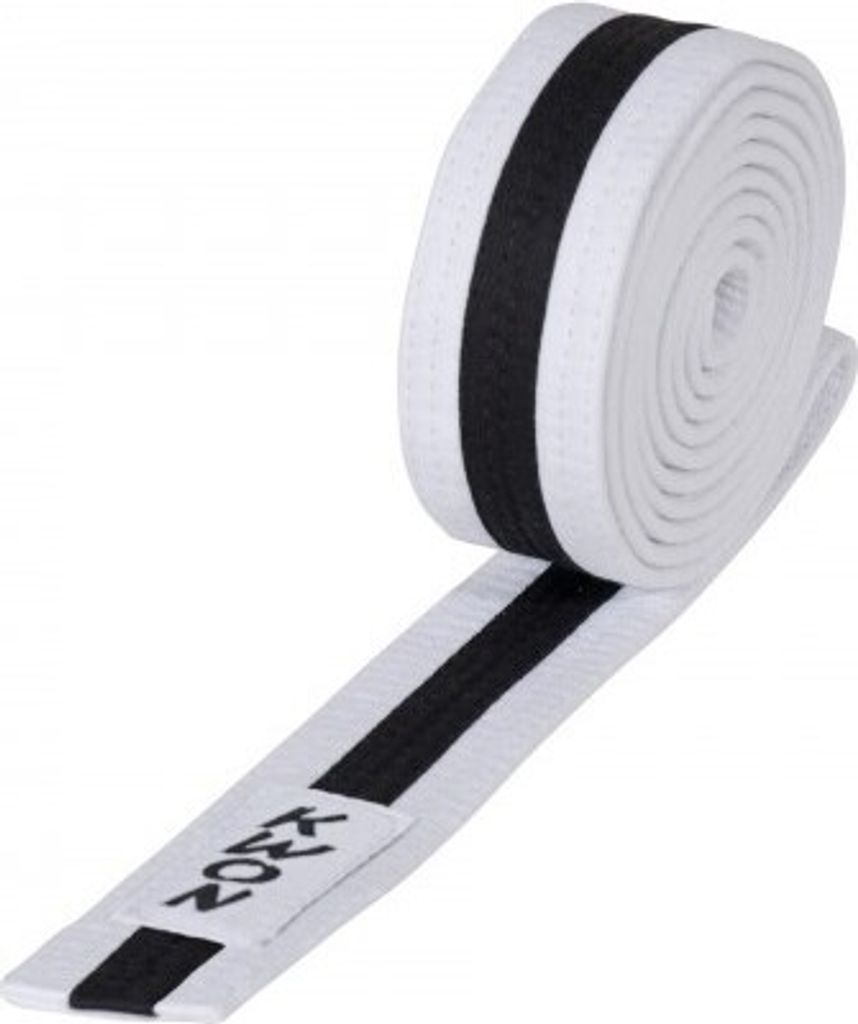 Kindergürtel mehrfarbig. versch. Längen weiß/schwarz/weiß 300