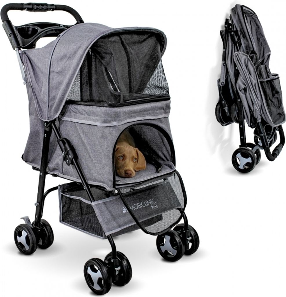 Mobiclinic Pets, składany wózek dla psa, do 15 kg, idealny Zdjęcie produktu 