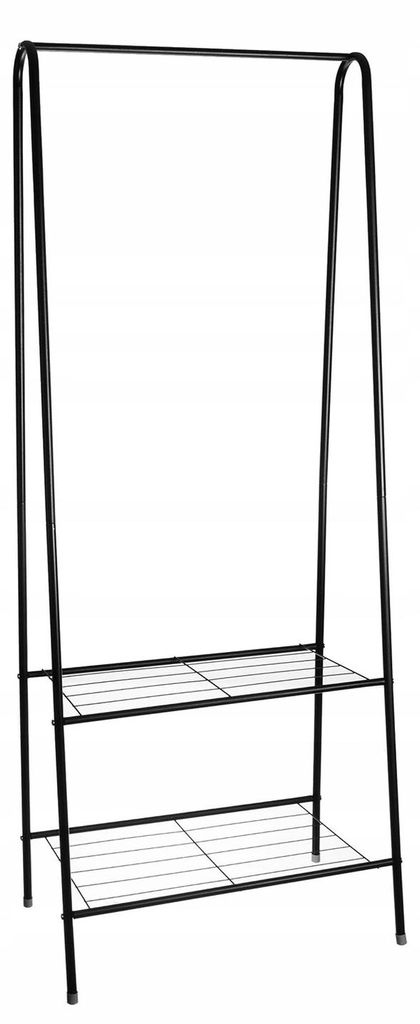 Porta abiti con ripiani per scarpe, dimensioni 153 x 60 x Immagine del prodotto 