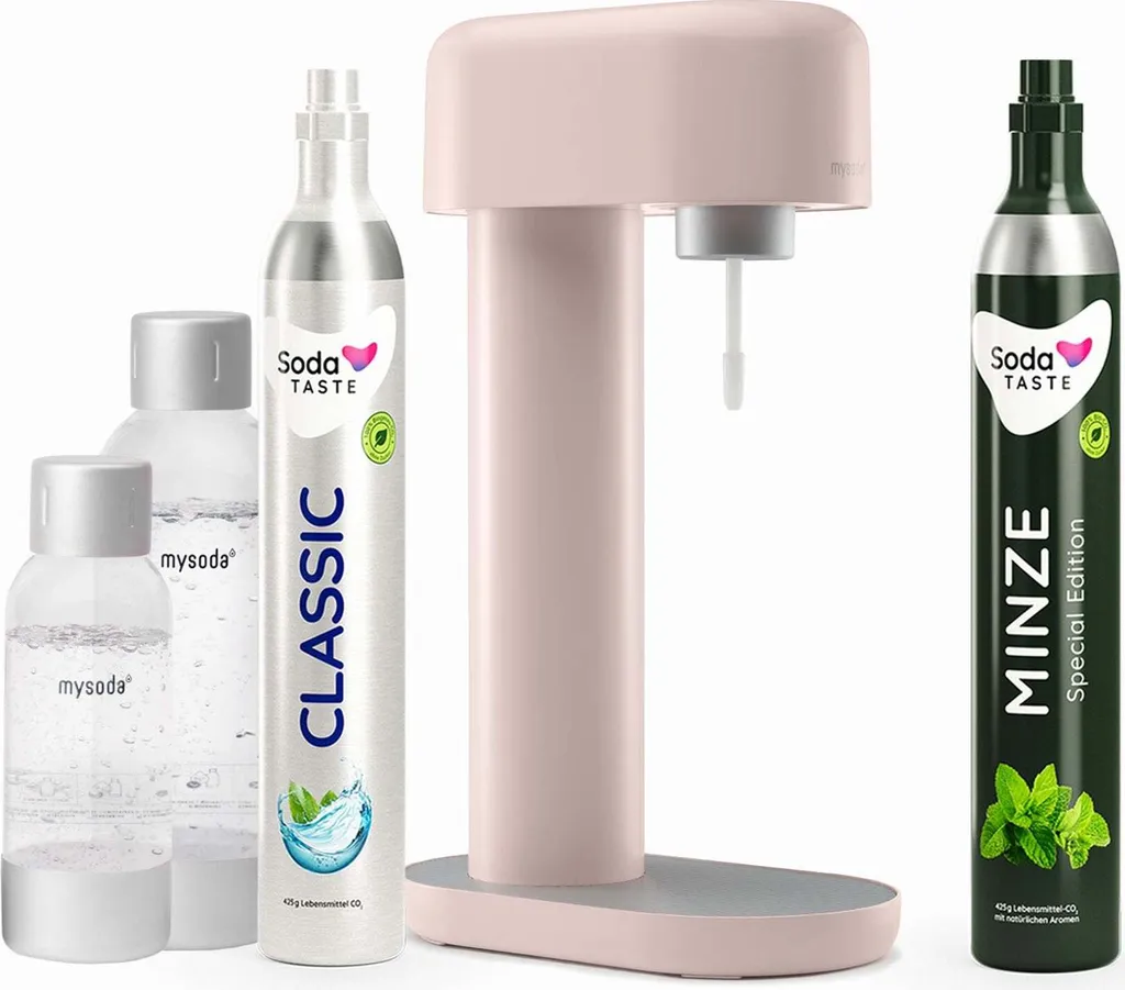 Must-have Cucina: Gasatore Mysoda Ruby Rosa e Kit Menta | Chic & Soda