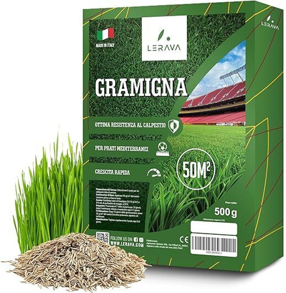 LERAVA® Semena trávníku – bermudská tráva [mimořádně odolná Obrázek produktu 