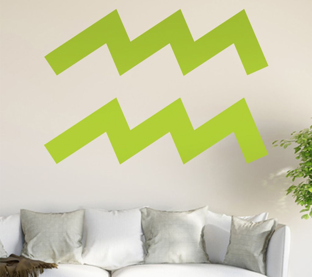 Sternzeichen: Wassermann Wandtattoo in 6 Größen - Wandaufkleber Wall Sticker - Dekoration, Küche, Wohnzimmer, Schlafzimmer, Badezimmer
