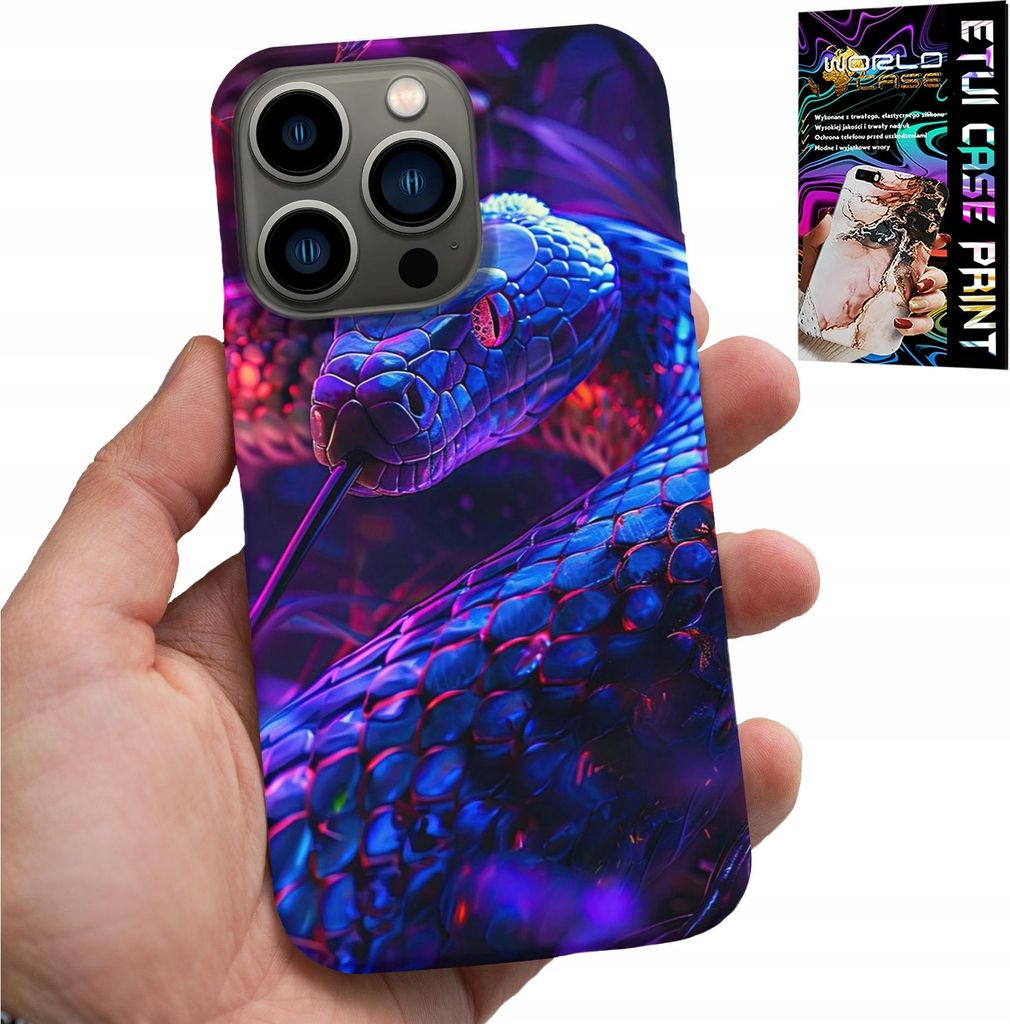 Hülle Für Iphone 16 Pro - Schlange Kobra Klapperschlange Reptilienhülle + Folie