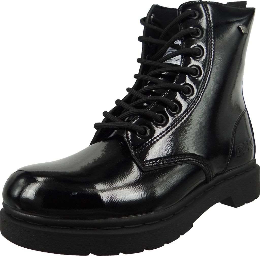 British Knights Damen Elegante Stiefelette Blake Lack B46-3601 Schwarz