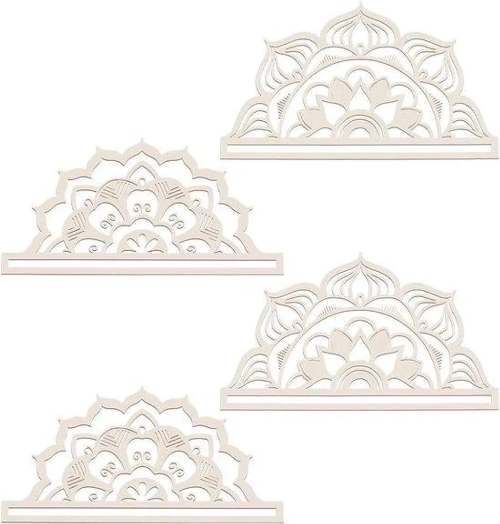 Support macramé pour attrape-rêve - Anneau bois 12cm déco bohème DIY