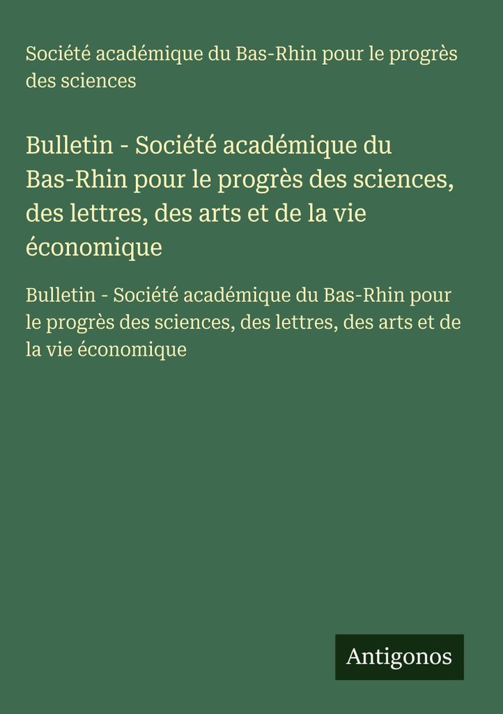 Bulletin - Akademische Gesellschaft des Niederrheins für den Fortschritt der Wissenschaften, der Literatur, der Künste und des Wirtschaftslebens