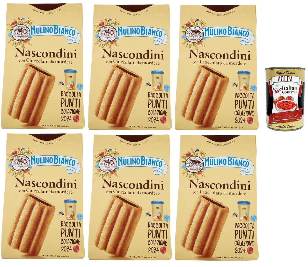 Mulino Bianco Nascondini Shortbread Kekse mit Schokolade Produktbild 