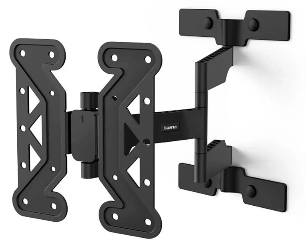 Fixation murale articulée pour téléviseur LED LCD 122 cm noir mat