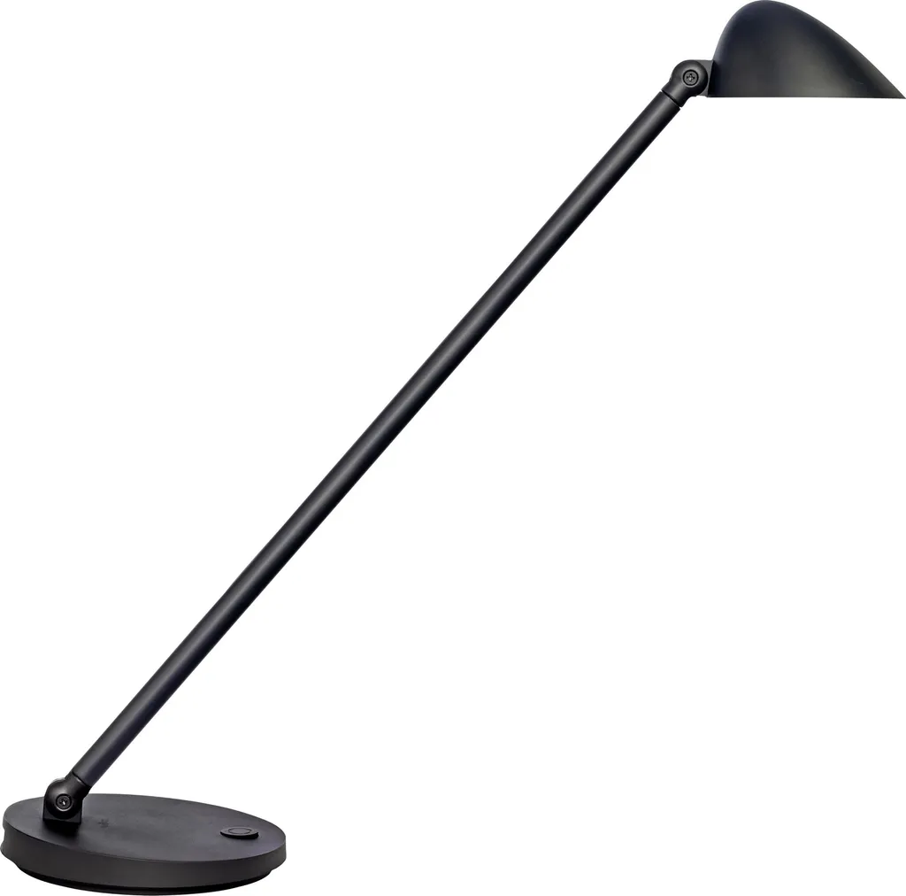 Lampe de table LED Unilux JACK noire avec port USB intégré pour bureau