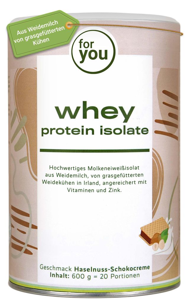 for you whey protein isolate - Haselnuss-Schokocreme Produktbild 